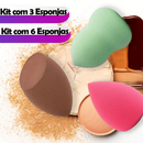 Kit 3 Esponja Gota Para Maquiagem Base e Corretivo T 1
