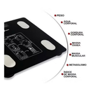Balança Bioimpedância Corporal APP Bluetooth Suporta até 180 kg-envio imediato
