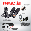 Kit Treine Em Casa Completo Elástico Extensor Cross Tube + Kit com 5 Faixa + Corda de Pular