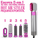Escova 5 em 1 Secador, Pente, Modelador, Aumenta volume Profissional 110V Su