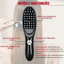Escova Massageadora com Laser 4 em 1 – Tratamento Capilar e Antiqueda