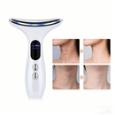 Massageador De Pele Firmeza Pescoço Led de 7 Modos Massageador Portátil Beleza para Rosto e Pescoço