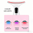 Massageador De Pele Firmeza Pescoço Led de 7 Modos Massageador Portátil Beleza para Rosto e Pescoço