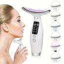 Massageador De Pele Firmeza Pescoço Led de 7 Modos Massageador Portátil Beleza para Rosto e Pescoço